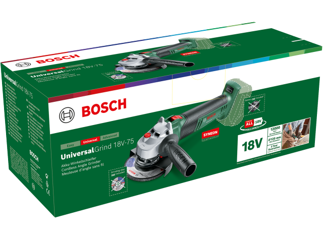 Akumulatorski kotni brusilnik Bosch UniversalGrind 18V-75, 06033E5004